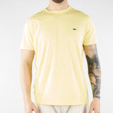 T-shirt Giallo in cotone Pima TH6709 107 LACOSTE 