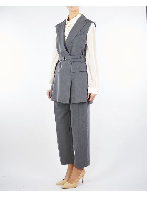 Pantaloni Grigio a vita alta PEY7KIC 98 IMPERIAL 