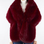 Stola Bordeaux in Ecopelliccia NS076 50 NO SECRETS 