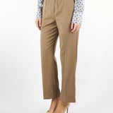 Pantalone Tabacco in flanella di lana HATELEY 42 MAX MARA WEEKEND 