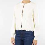 Cardigan jacquard Panna TT3453 282 TWIN SET 