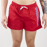 Costume con logo a contrasto Dsquared