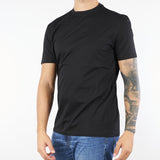 T-shirt Nero in cotone elasticizzato L1TFW25266567 D001 LOW BRAND 