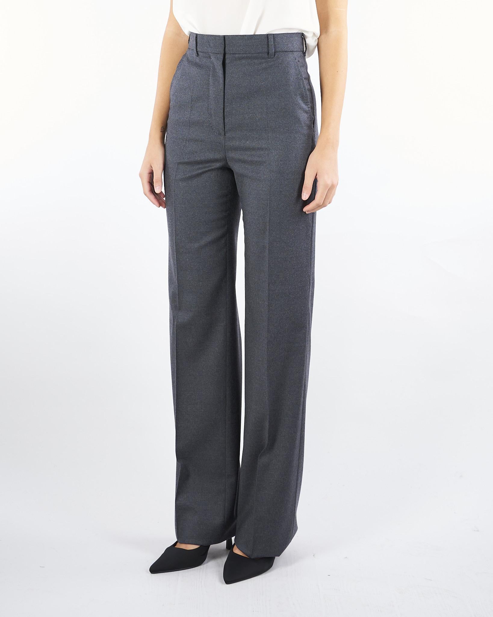 Pantalone Antracite in flanella stretch LAMBRO 3 MAX MARA STUDIO 