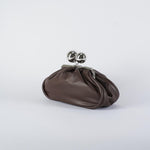 Borsa Marrone Pasticcino Bag medium in nappa lucida MILVANEW 80 MAX MARA WEEKEND 