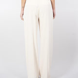 Pantaloni Burro n crêpe con impunture a contrasto