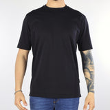 T-shirt Nero in cotone elasticizzato