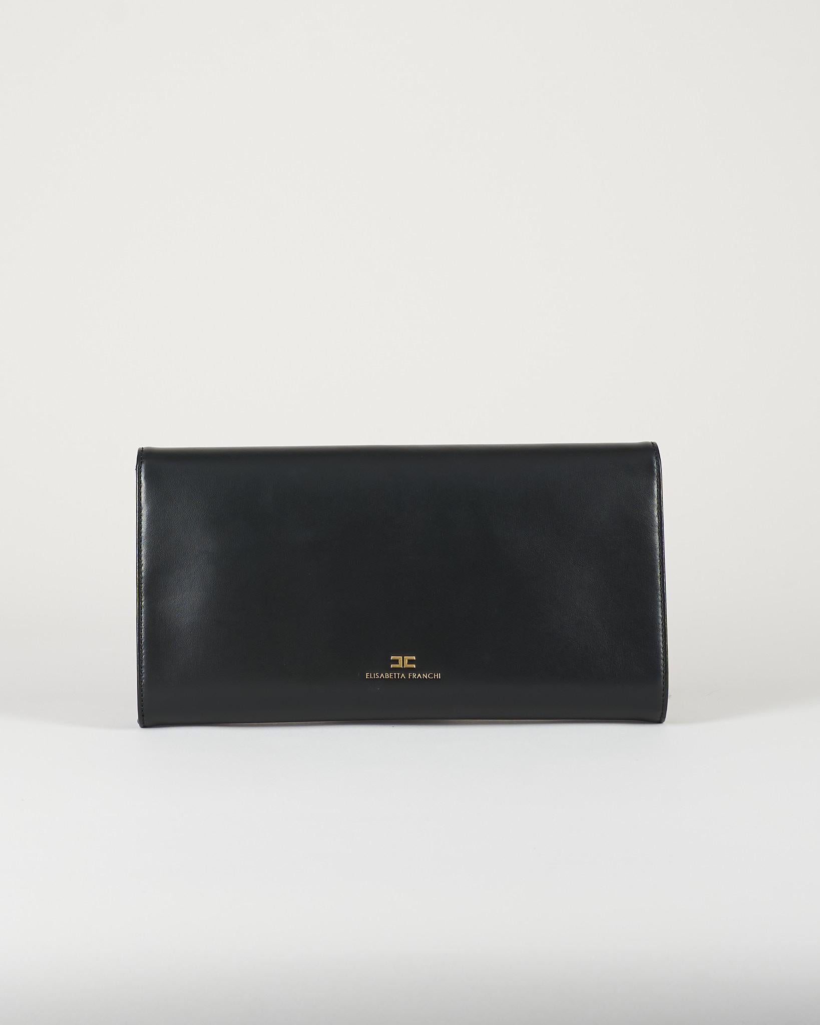 Pouch Nero con logo embossed BS99A61E2 110 ELISABETTA FRANCHI 