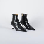 Stivaletto Nero in pelle 702 99 WO MILANO 