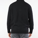 Maglia Polo Nero in pura lana e cashmere B9F0102 99 AMARANTO 