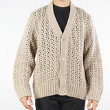 Cardigan Beige traforato in lana MA3401 25 I'M BRIAN 