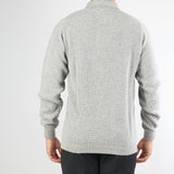 Polo Grigio in maglia jacquard 70673 711 JEORDIE'S 