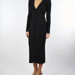 Abito Nero in maglia jacquard TT3222 6 TWIN SET 