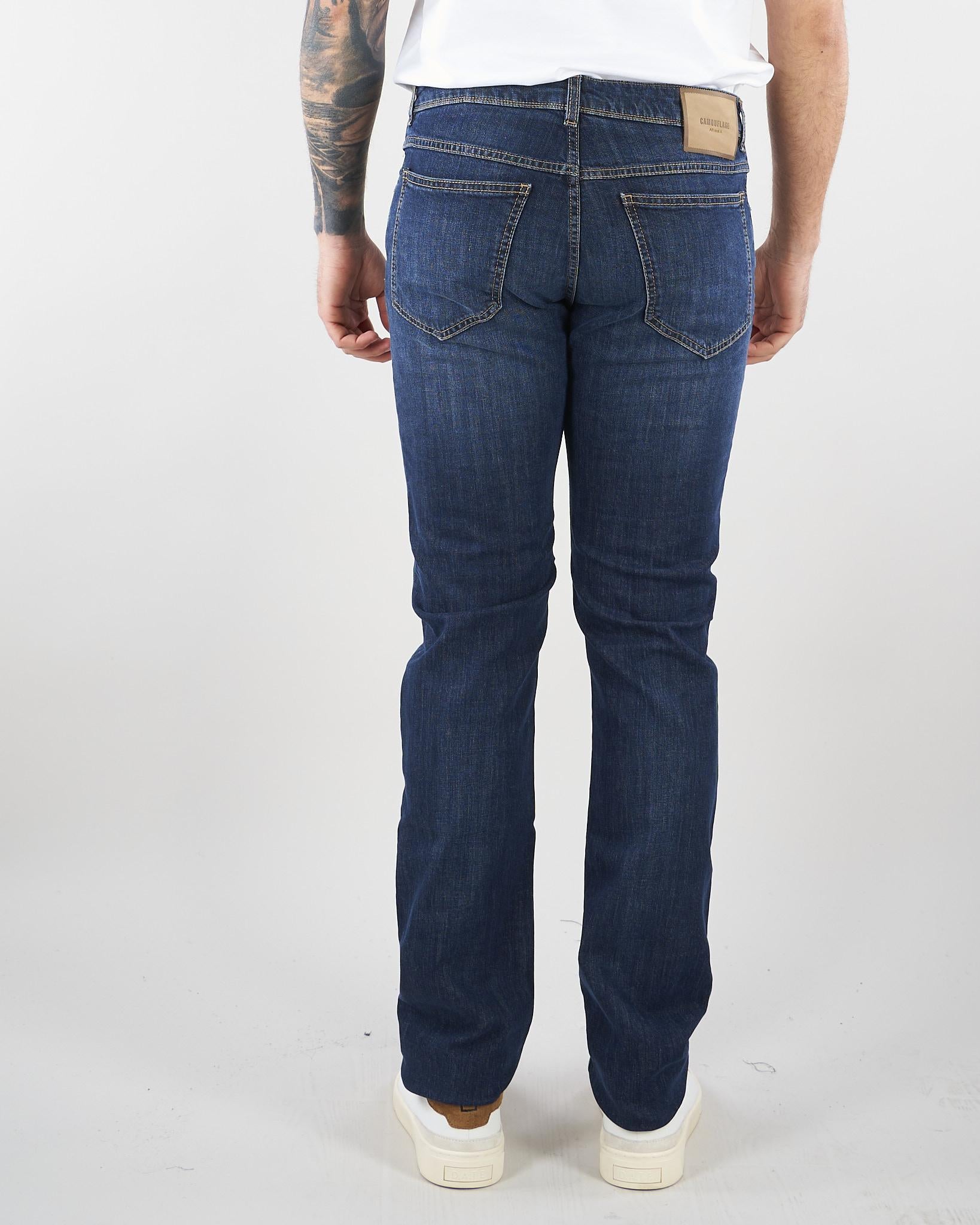 Jeans in Denim lavaggio scuro JOHND177C091 752 CAMOUFLAGE 