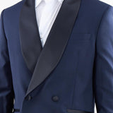 Abito smocking doppiopetto in fresco lana Manuel Ritz