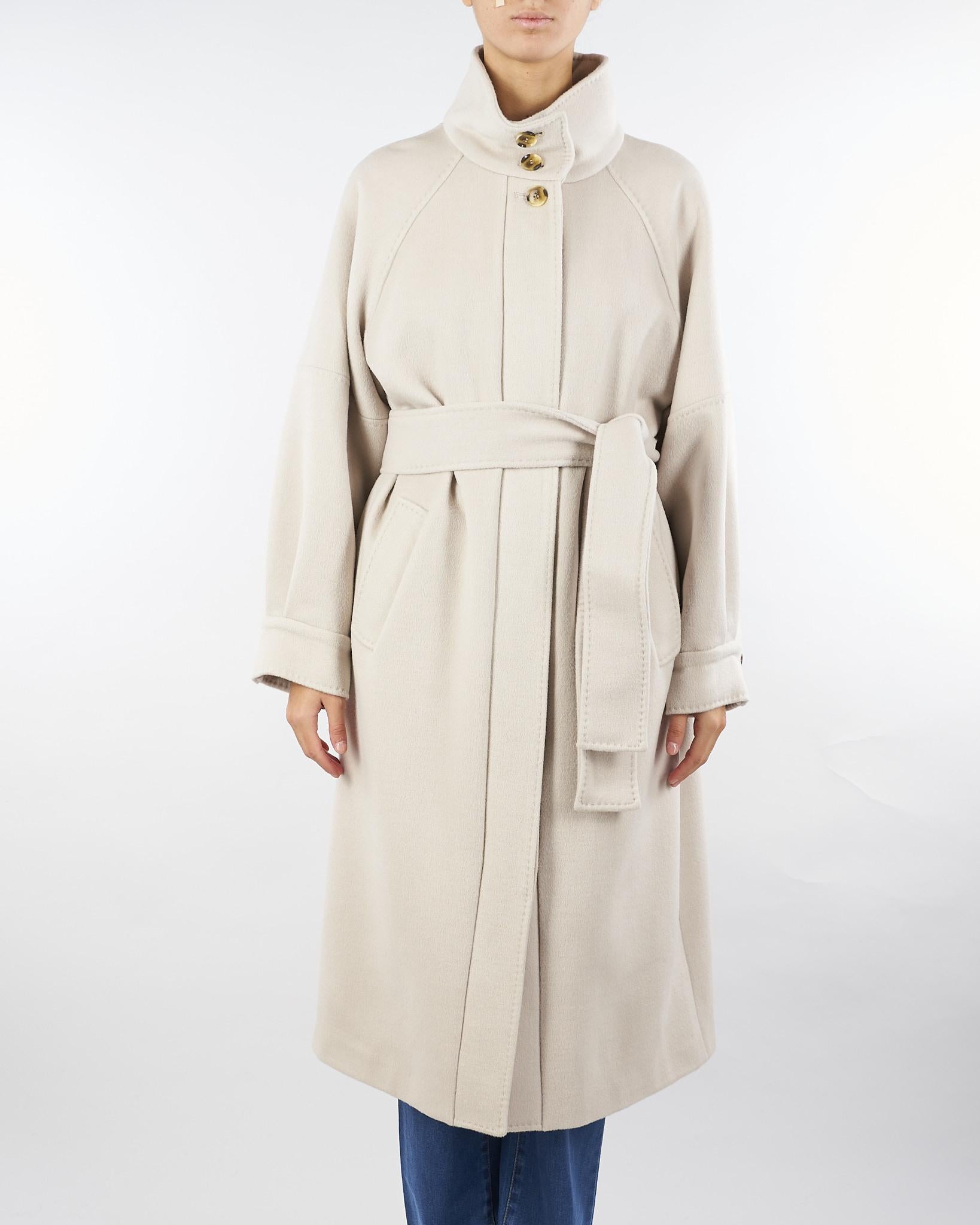 Cappotto Naturale oversize in pura lana e cashmere OGGI 1 MARELLA 