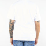 T-shirt Bianco in cotone con logo ricamato TH7318 001 LACOSTE 
