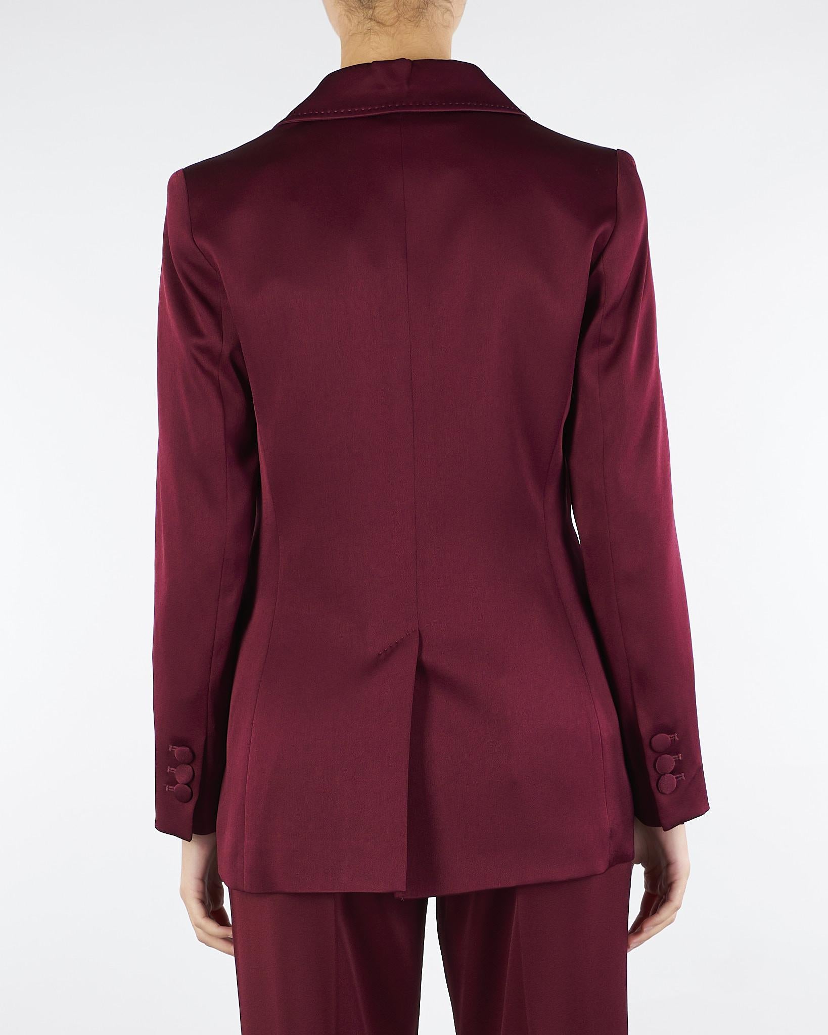 Giacca Bordeaux in satin COGNAC 1 MARELLA 