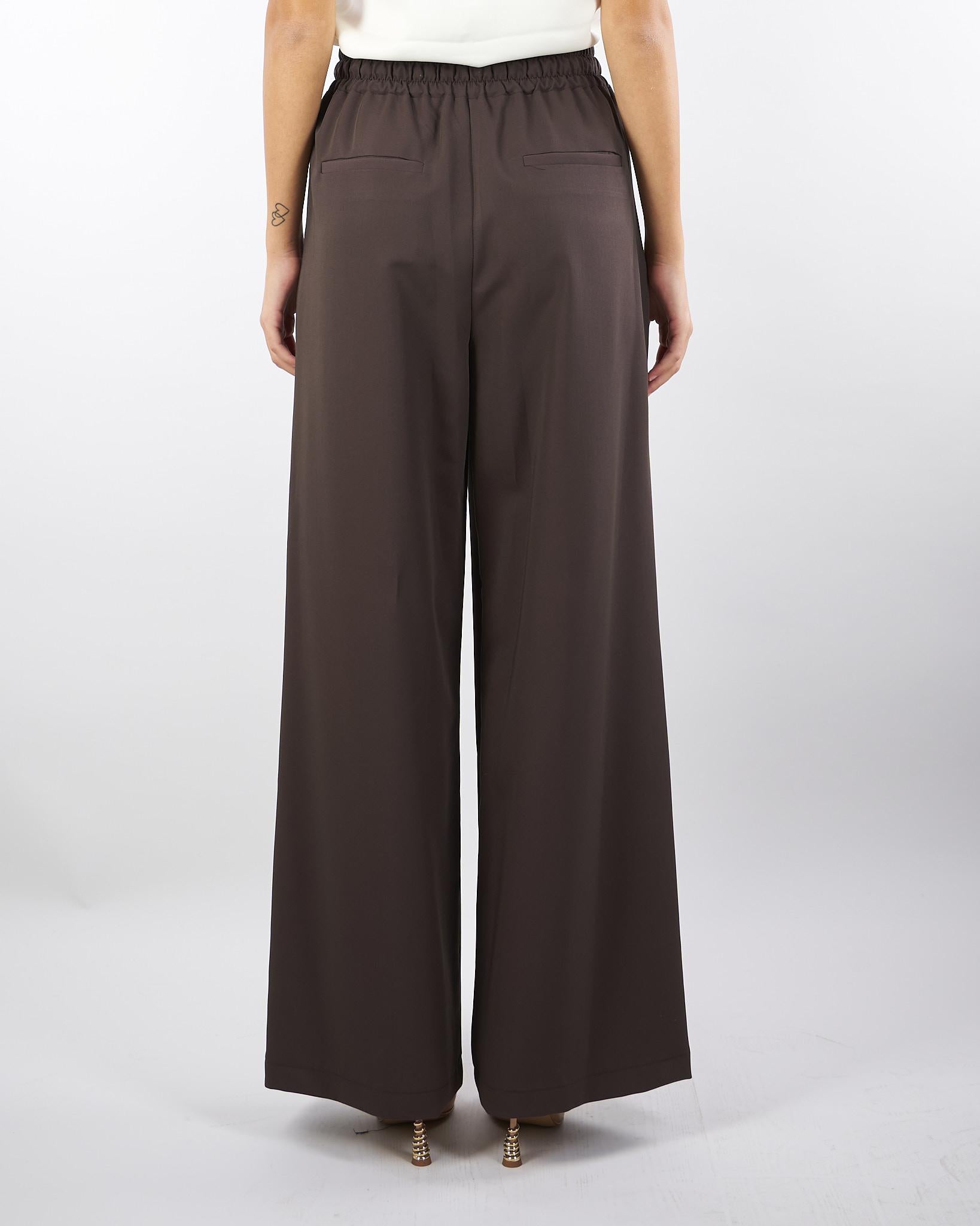 Pantalone Marrone con Coulisse e Laccio TF0374 69 VICOLO 