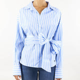 Camicia incrociata in popeline di cotone Max Mara Weekend