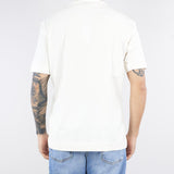 T-shirt Bianco in jersey con ricamo logo