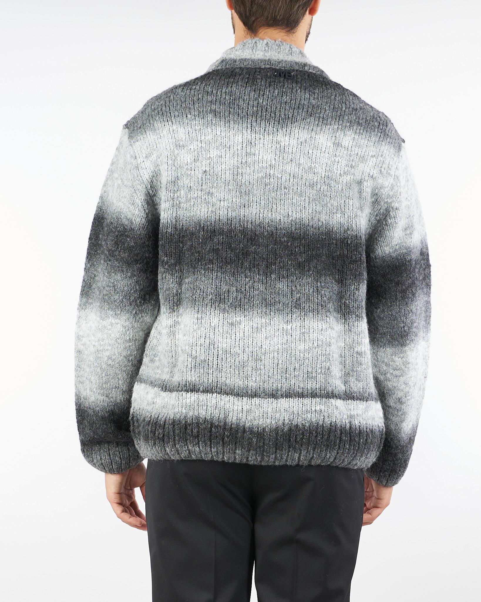 Cardigan Grgio in lana a fantasia tie dye MA3400 8 I'M BRIAN 