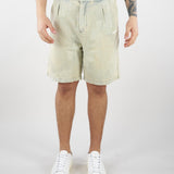 Bermuda Denim patchwork con logo HTEM822702 315 ACUPUNCTURE 