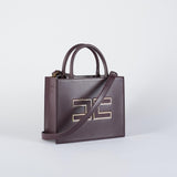 Borsa Tote piccola Merlot con logo BS33A56E2 EA4 ELISABETTA FRANCHI 