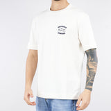 T-shirt Bianco in jersey con ricamo logo