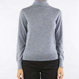 Maglia dolcevita Grigio in lana merinos MITA 742 NENETTE 