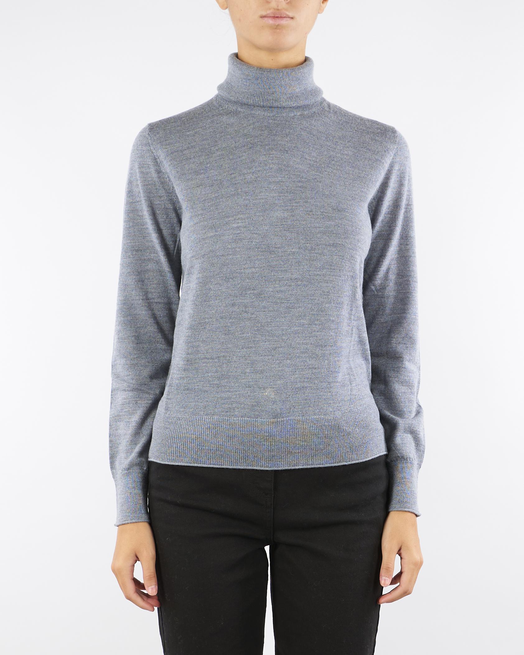 Maglia dolcevita Grigio in lana merinos MITA 742 NENETTE 