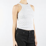 Canotta con dettagli strass