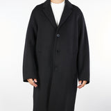 Cappotto Nero oversize in pura lana B6F0022 99 AMARANTO 