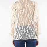 Camicia Panna in pizzo con rouches ACT15175CA0602 3 ACTUALEE 