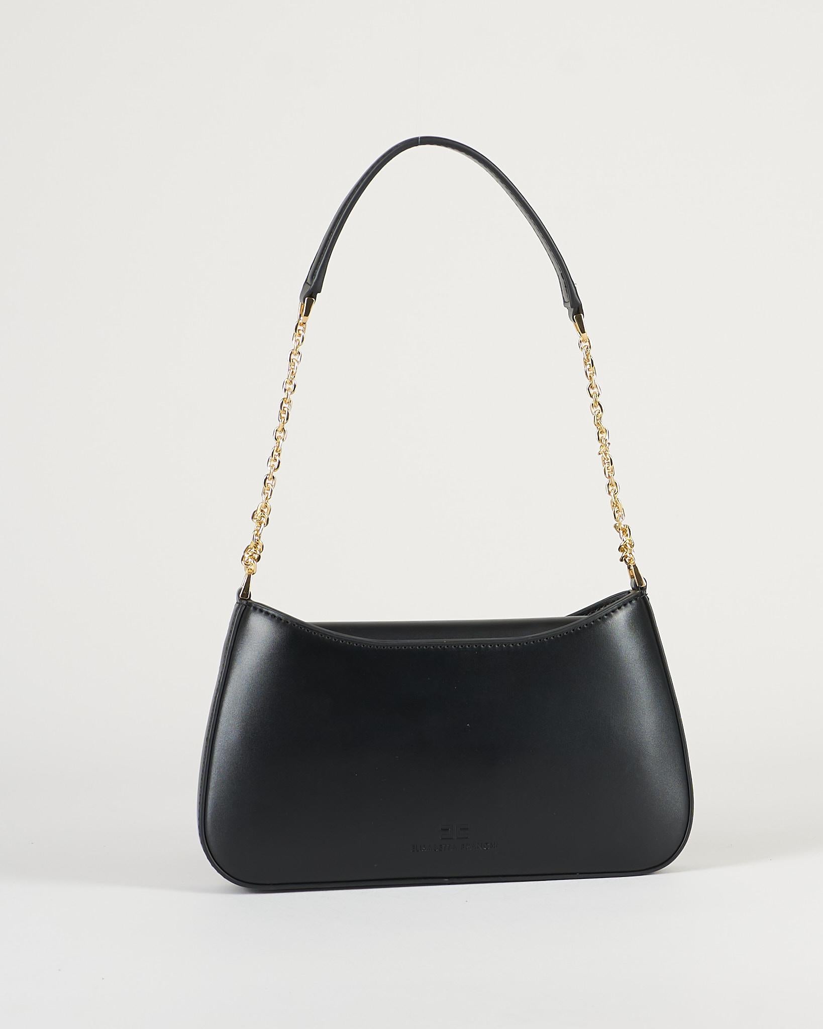 Borsa Nero a spalla con dettaglio logo BS93A61E2 110 ELISABETTA FRANCHI 