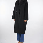 Cappotto Nero Ovetto Oversized TF0003 99 VICOLO 