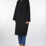 Cappotto Nero Ovetto Oversized TF0003 99 VICOLO 