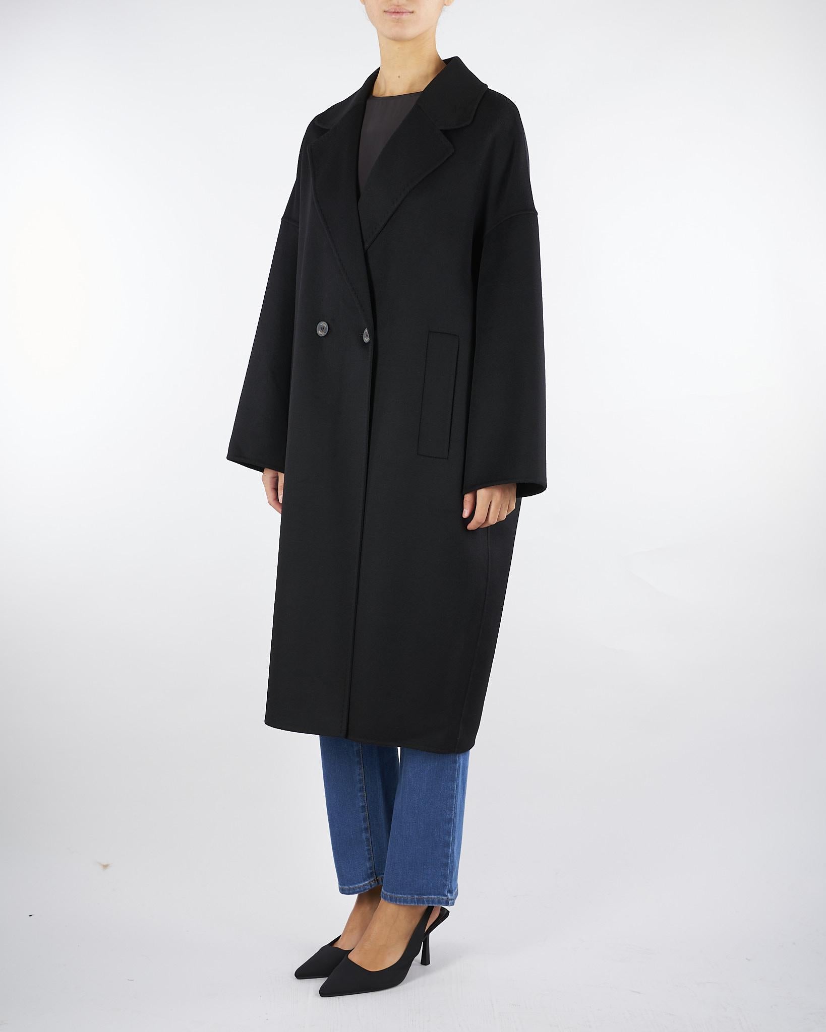 Cappotto Nero Ovetto Oversized TF0003 99 VICOLO 