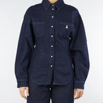Camicia Denim di jeans con maniche baloon<BR/> 8C0795D113 CA74 PATRIZIA PEPE 