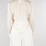 Camicia Champagne con texture a righe PBPDONNOLA 1 PENNY BLACK 