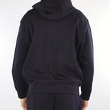 Felpa Nero con zip e cappuccio con logo