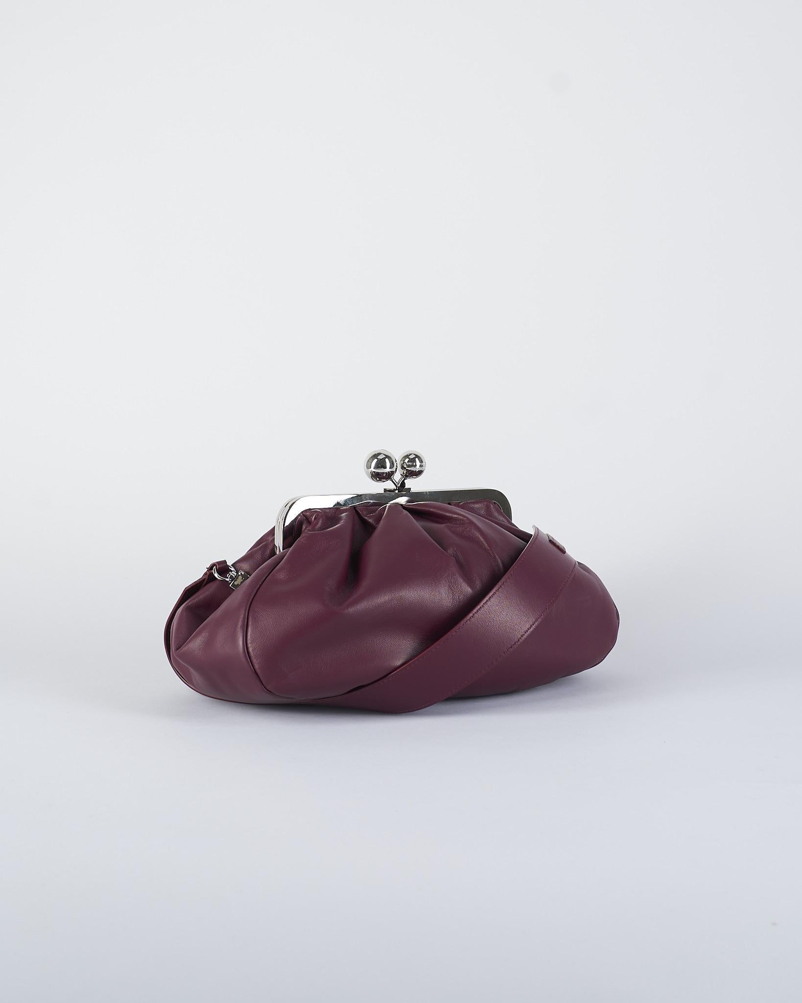 Borsa Bordeaux Pasticcino Bag Medium in montone CUBICO 74 MAX MARA WEEKEND 