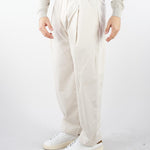 Pantalone Crema in cotone con elastico S6PKMAPA004 013 A PAPER KID 