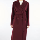 Cappotto a vestaglia Bordeaux in pura lana e cashmere CANNETI 30 MAX MARA STUDIO 