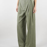 Pantalone Verde Ampio con Cinturino TAB0092 17 VICOLO 