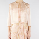 Giacca Cipria crop in organza di seta MSEABITATA 64 MAX MARA STUDIO 
