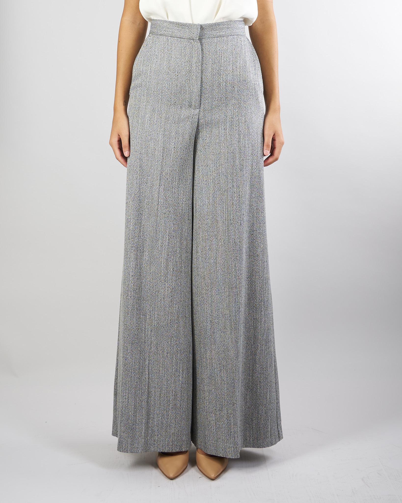 Pantalone Grigio Wide leg PA2206 98 BOHEMIAN VI 