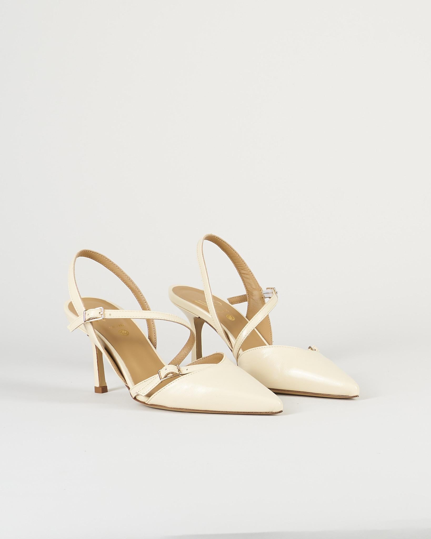Slingback Vaniglia in pelle 324 15 WO MILANO 