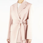 Giacca Rosa in lana con cintura TESO 4 MAX MARA WEEKEND 