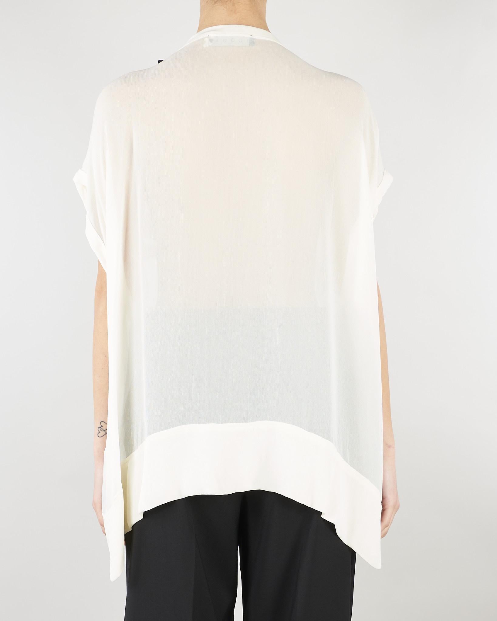 Blusa Panna con micro paillettes SP5PR001 1041 ICONA 